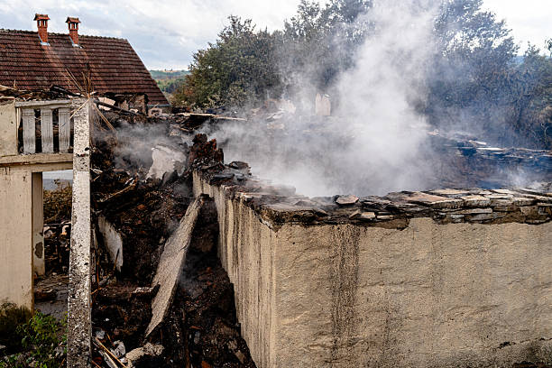 Professional Fire Damage Repair technician working in Clifton, TX
